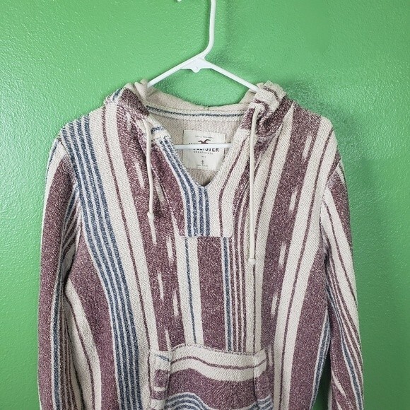 Hollister Women's beach surf surfer striped pullover jacket size small - Picture 6 of 10